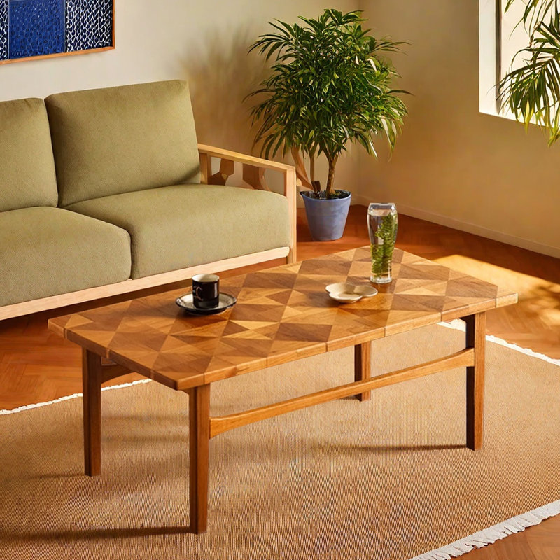 Creative Mosaic design solid wood coffee table