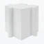 3-Piece Artistic Puzzle Table Set,Modular MGO Side Tables With Interlocking Design (2 Convex & 1 Concave)-4353394