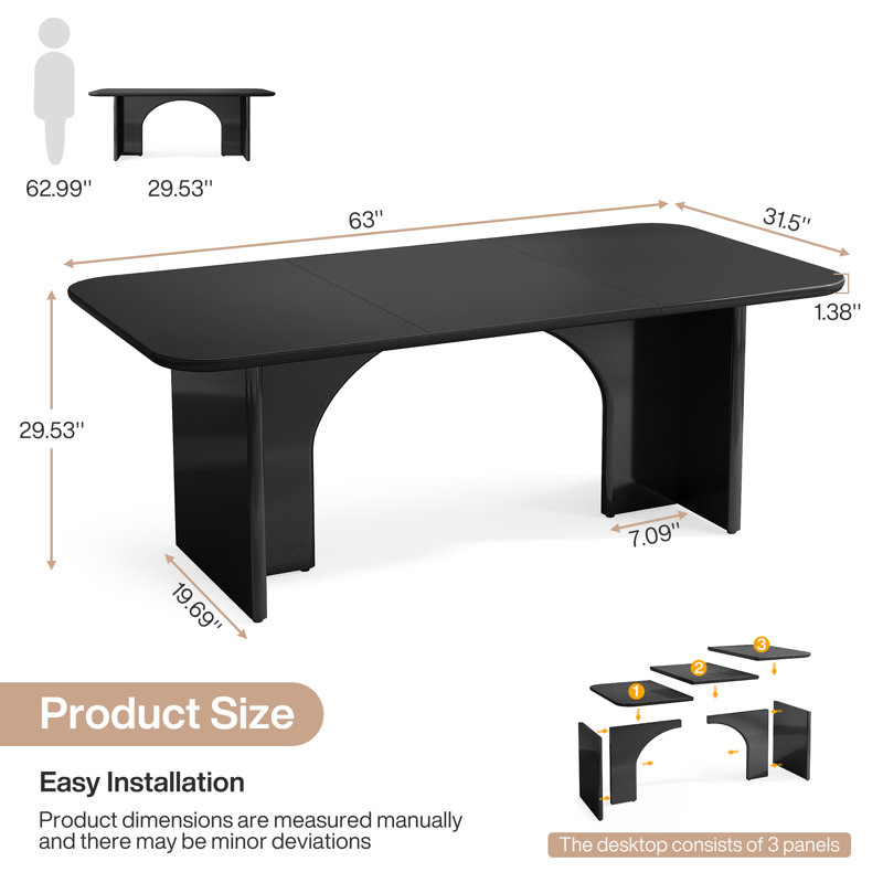 Hadlock Executive Desk, Black