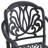 All-Weather Cast Aluminum Dining Set, Include 2 Swivel Chairs,4 Dining Chairs And Rectangular Table With Black Frame