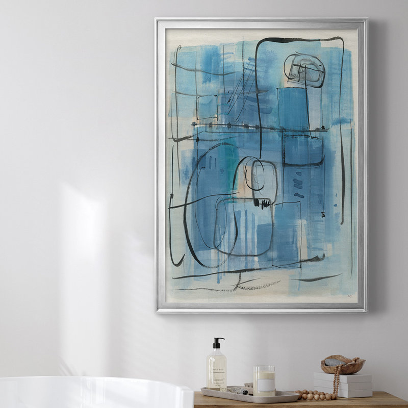Toile de qualité supérieure Amalfi Holiday - prête à être accrochée, H 42,5 po x l 30,5 po x P 1 po, Cadre argenté