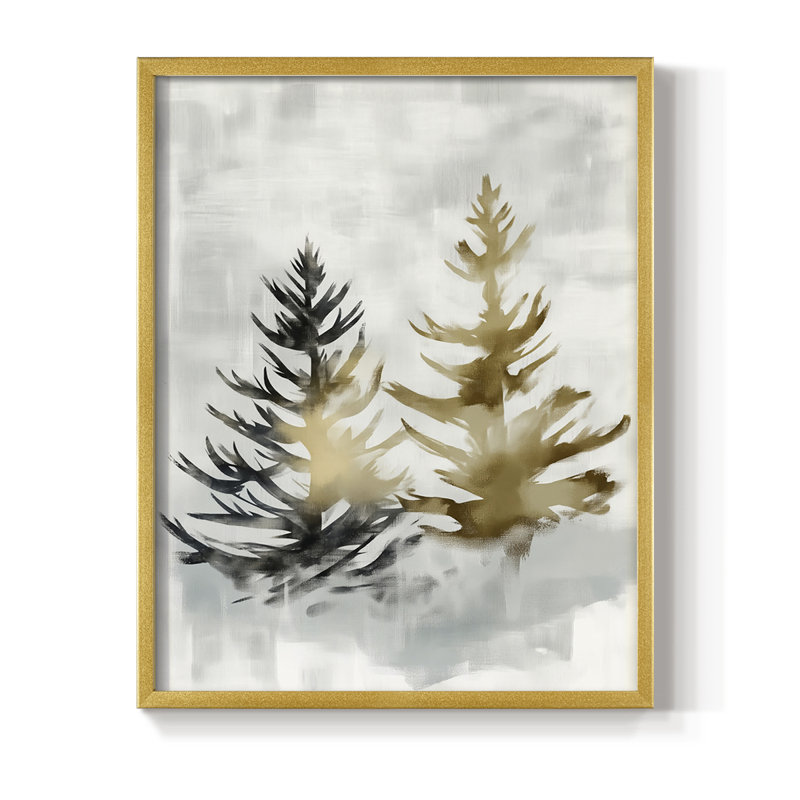 Reproduction encadrée - bois massif, H 15 po x l 12 po, Doré