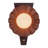 Sadira 12-in Burgundy Wall Sconce-1581685403