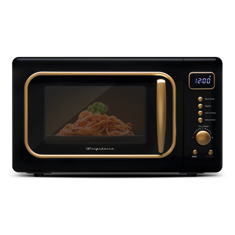 Frigidaire 0.7 Cu. Ft. 700 Watt Retro Microwave Oven, Countertop Microwave with 6 Auto Cook Options, 10 Power Levels