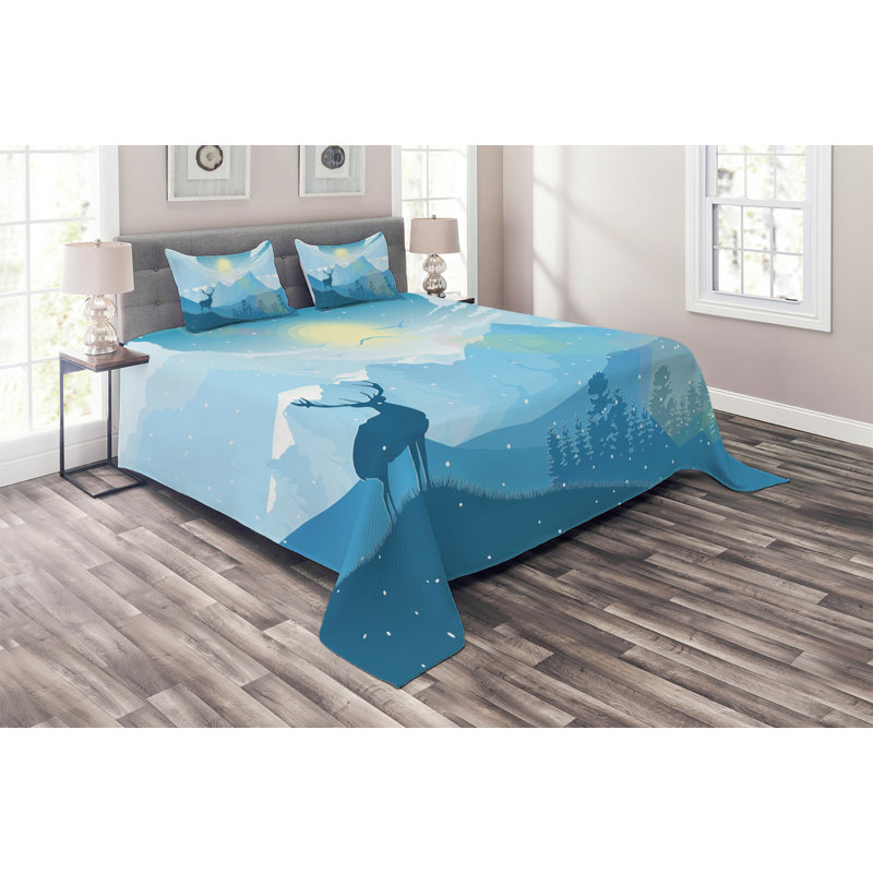 Rustic Coverlet, King Bedspread + 2 Shams