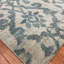 Tapis carré beige en laine noué à la main de conception unique 4 pi Luesing