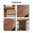 Walnut Solid Wood Rectangular Coffee Table-836769060