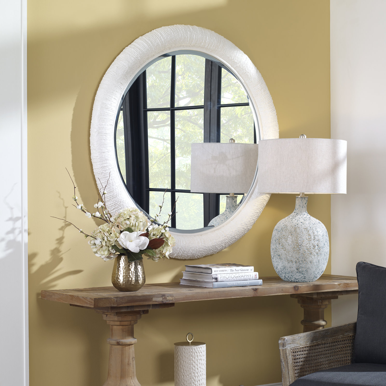 Mellonia 47" Accent Mirror, White