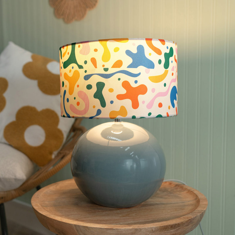 Motes Ceramic Table Lamp, No, Green
