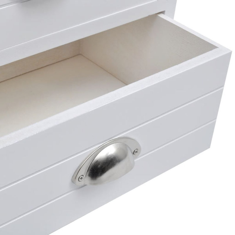 Zion French 2 Drawer Bedside Table, 2