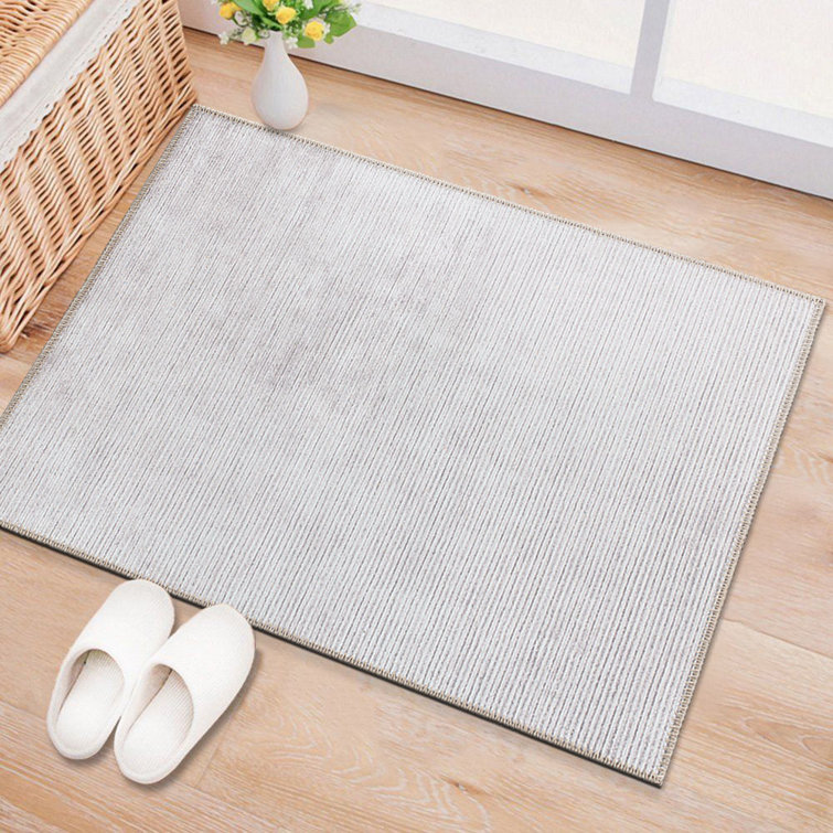 Cinderford Stripe Flatweave Performance Ivory Machine Washable Area Rug