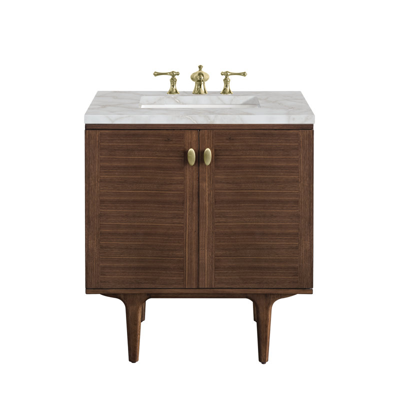 Amberly 30'' W Single Vanity, Victorian Silver, 8" Widespread, 30"