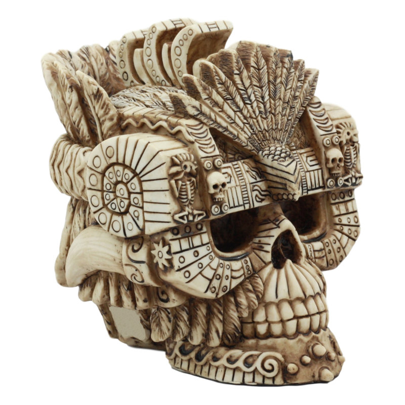 Figurine crâne montezuma aztec empire empereur Cardello