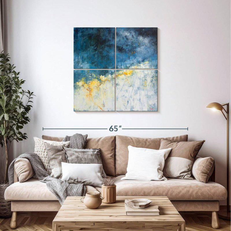 Avery Yellow Bloom, 38'' H x 38'' W