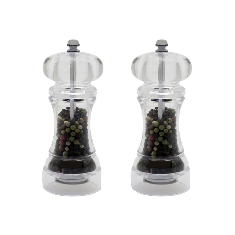 Acrylic Pepper Mill S/2-Rome