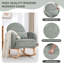 Chaise berçante rembourrée avec repose-pieds Teddy-142589907