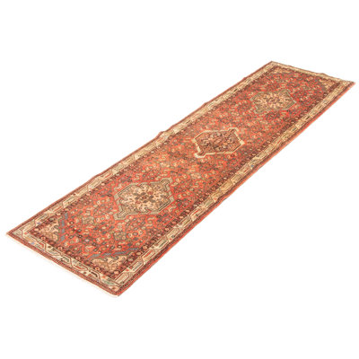 One Of Kind Handmade Anatolian Vintage Red Rug 2'10" x 9'11"