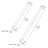 ZLINE Autograph Edition 30 in. Built-In Refrigerator Helix Handles (Set of 2) in Polished Gold-121111543