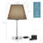 Small Nightstand Lamp with Slender Base Modern