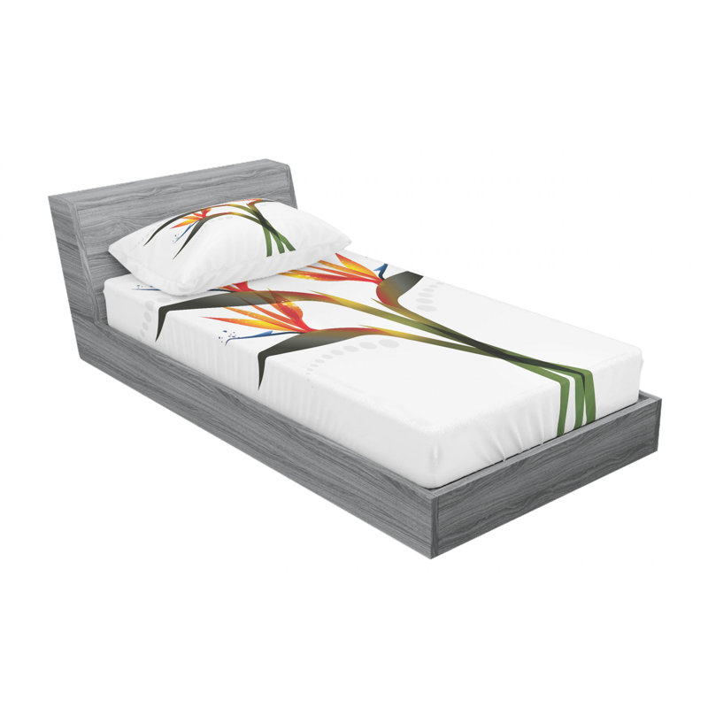 Microfiber Sheet Set, Twin Sheet Set with 1 Pillowcase