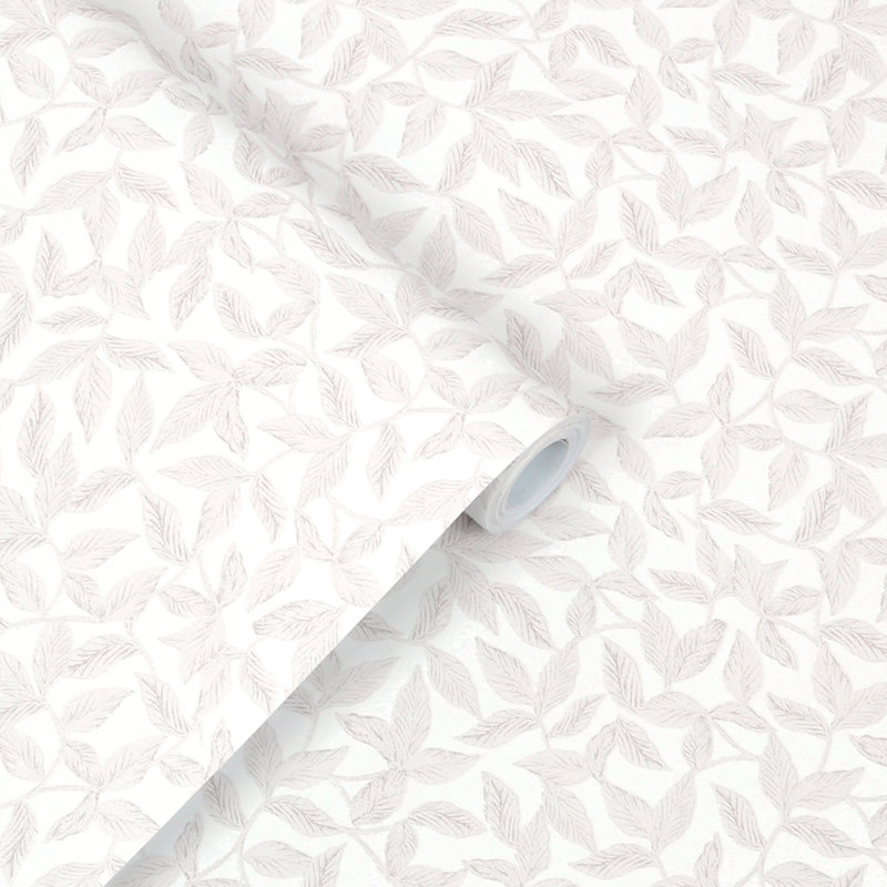 Smooth 33' L x 21" W Wallpaper Roll, Grey