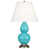 Egg Blue and Antique Silver Base