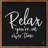 Relax You're On River Time Black-1099176569