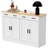 Buffet Cabinet, Coffee Bar Cabinet With 2 Drawers & 4 Doors, Kitchen Buffet Sideboard For Living Room, Kitchen-926432739