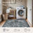 6'X9' Washable Area Rug with Non-Slip Rubber Backing Blue-118105523-122568110