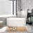 66.93'' x 29.5'' Freestanding Soaking Solid Surface Bathtub