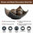 Elektra Brown Decorative Bowl for Coffee Table Decor, Kitchen, Dining Room Centerpieces, Orbs/Balls Included