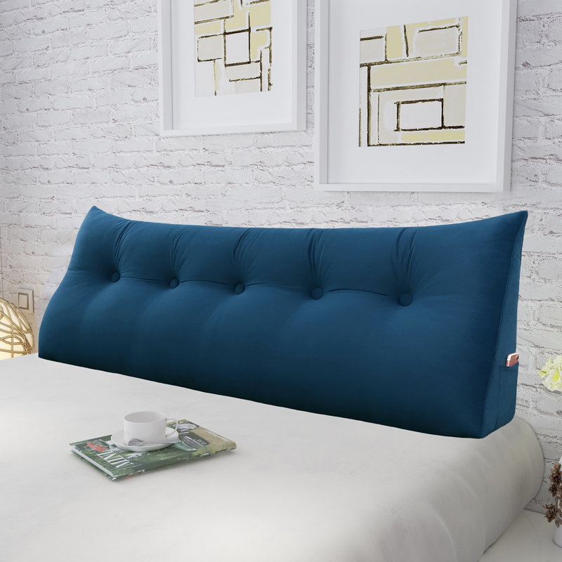 Triangle Reading Pillow, Dark Blue, 50cm H x 160cm W