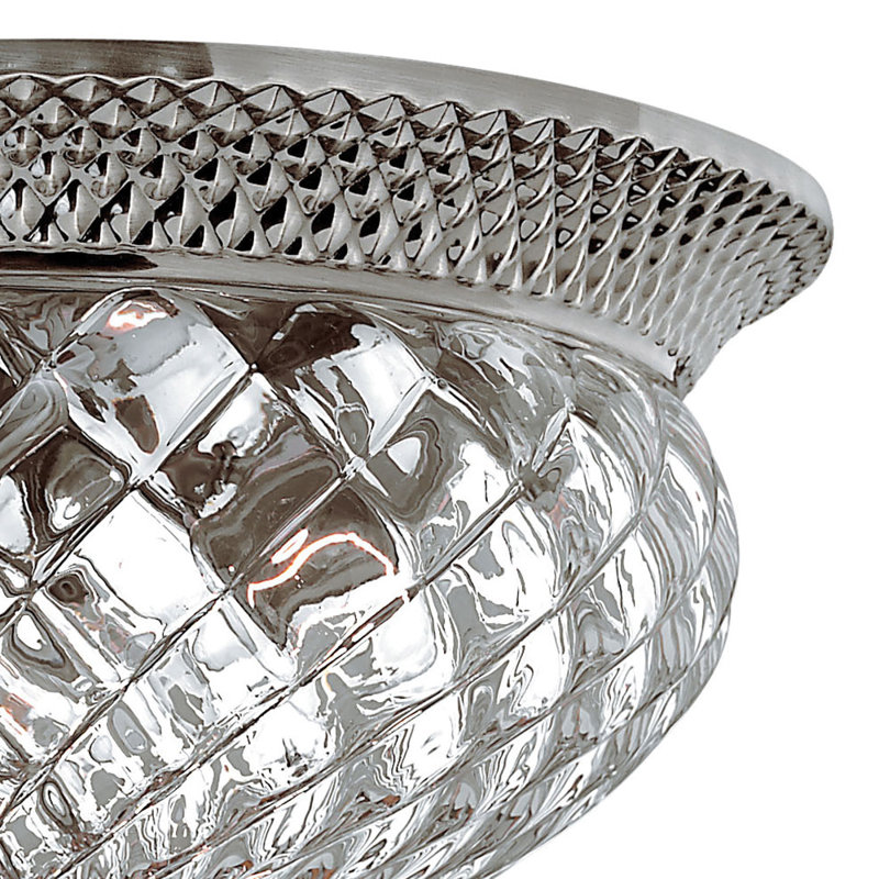 Plantation 3-Light Tropical Flush Mount Ceiling Light