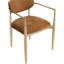Chaise de salle à manger rembourrée en tissu Riccio Performance-790394329-790394328
