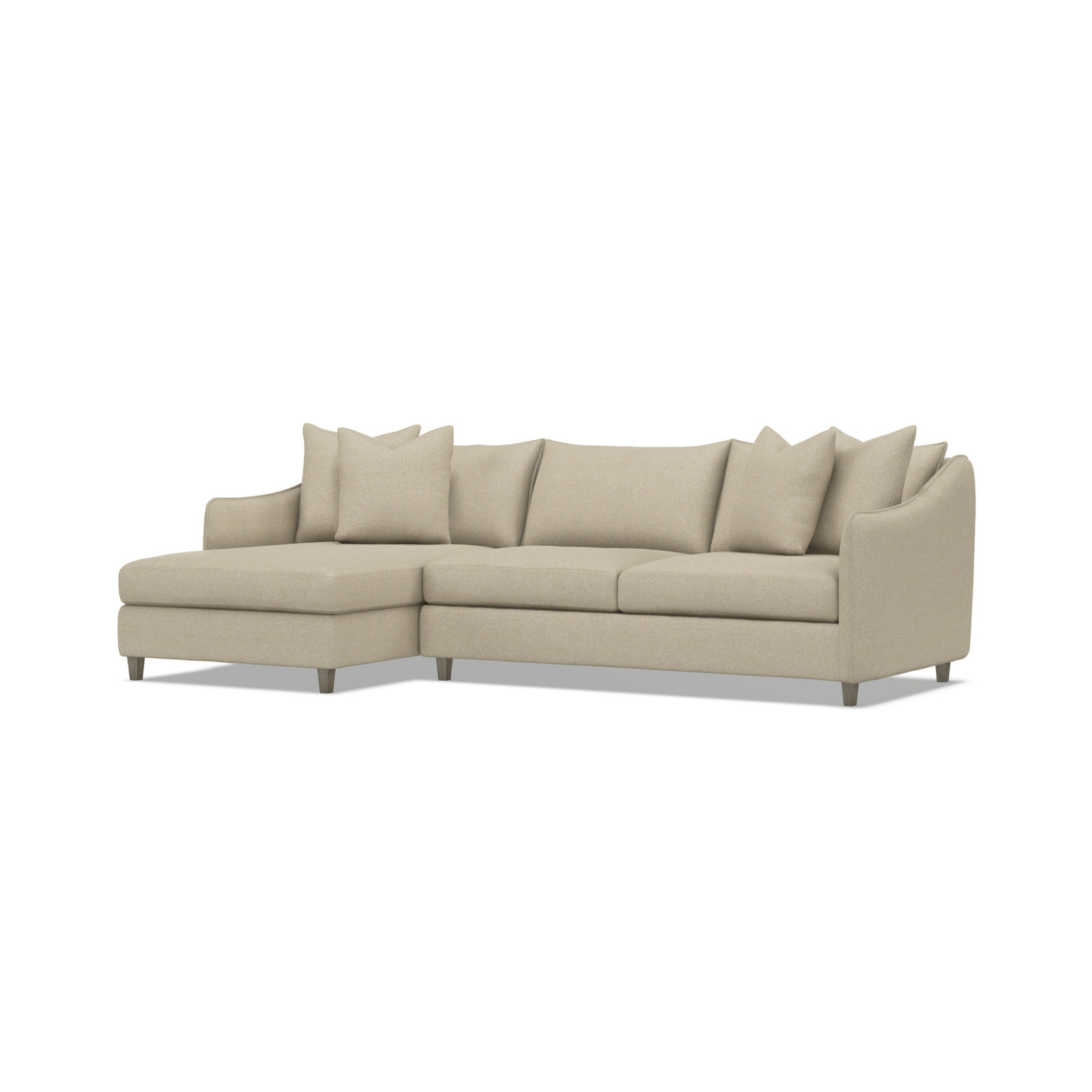Joli Upholstered Chaise L-Sectional, 1583-200