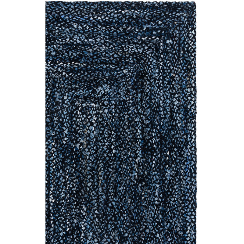 Tapis d'intérieur en coton tressé à la main, Rectangle 5 pi x 8 pi