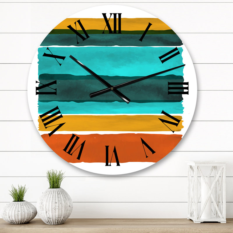 Horloge murale abstraite, Moyen