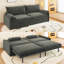 Canapé-lit convertible avec rangement, port USB et coussin 2 en 1-705936463