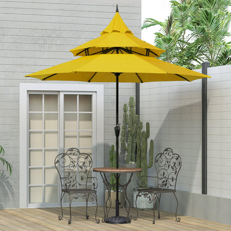 Parasol de marché 9 pi Iyanna, Jaune