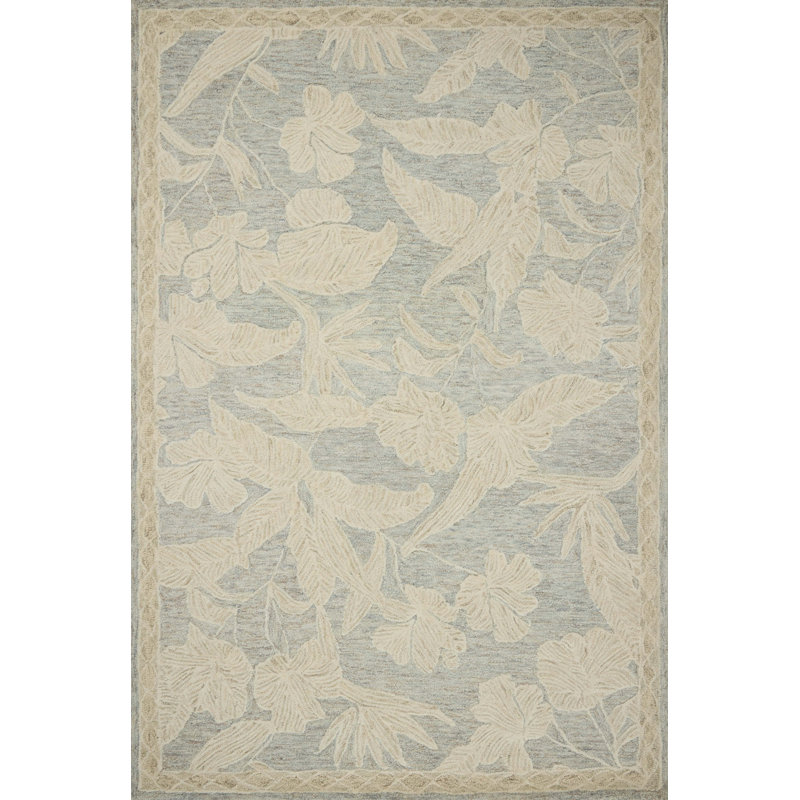 Loloi Lenore Blue / Natural Contemporary Area Rug, Rectangle 2'3" x 3'9"