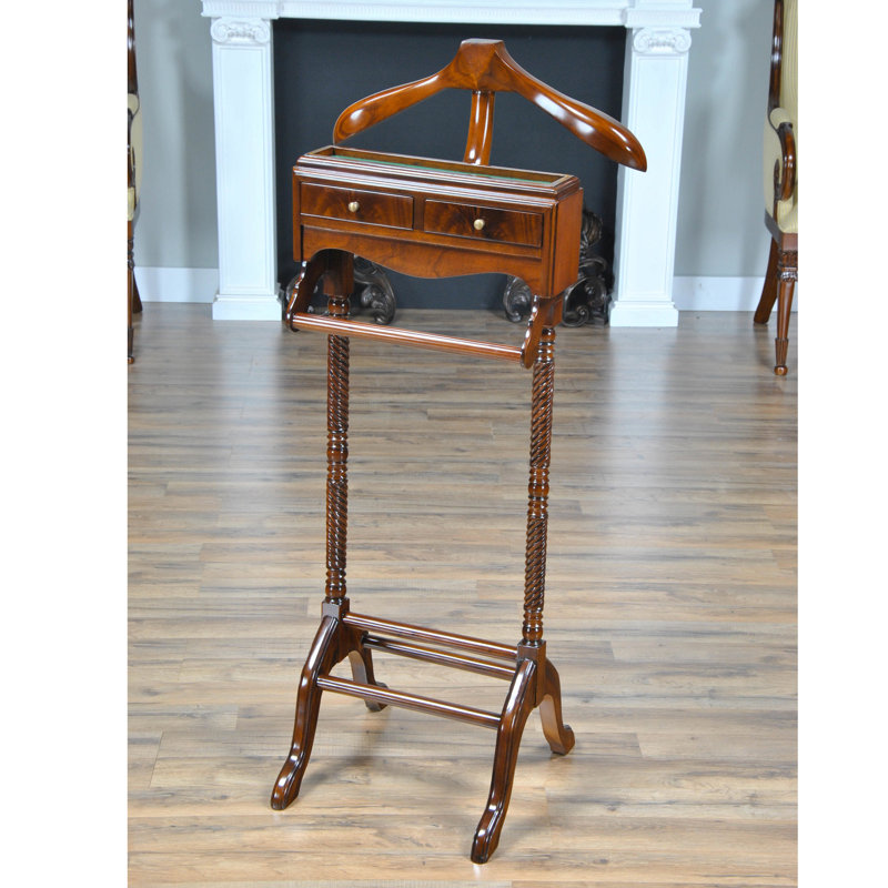 Solid Wood Freestanding Valet Stand
