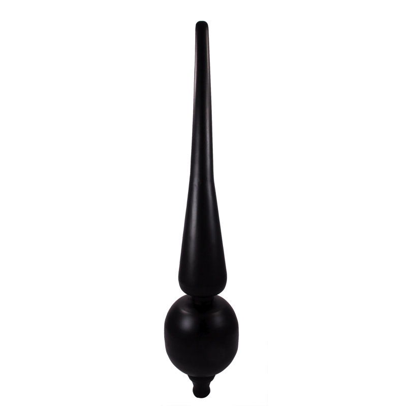 Rooftop Finial, 12.5" H x 2.5" W x 2.5" D, Black Matte