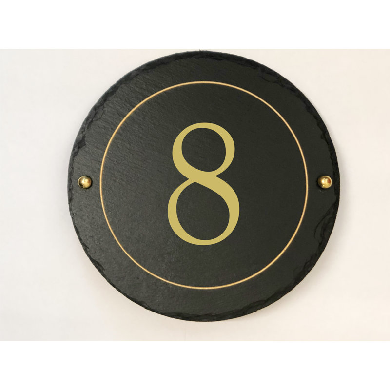Easingwold 24cm H Stone House Number, 8