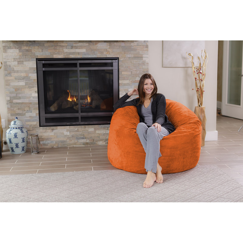 Bean Bag Chair - Shredded Memory Foam Filled Round Furniture Bean Bag Chair with Removable and Machine Washable Cover - Bean Bag Sofa Lounge Chair with Soft Micro Fiber Cover  - Bean Bags in Multiple Colors and Sizes