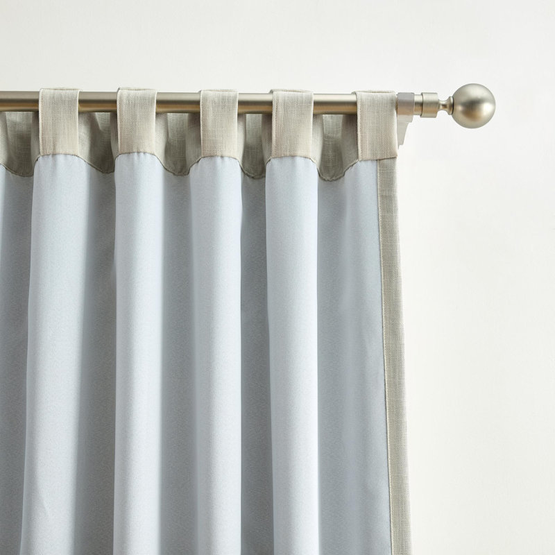 Rideau de fenêtre occultant Lenox, gris clair - l 52 po x L 84 po, Light Grey, 52"W x 84"L