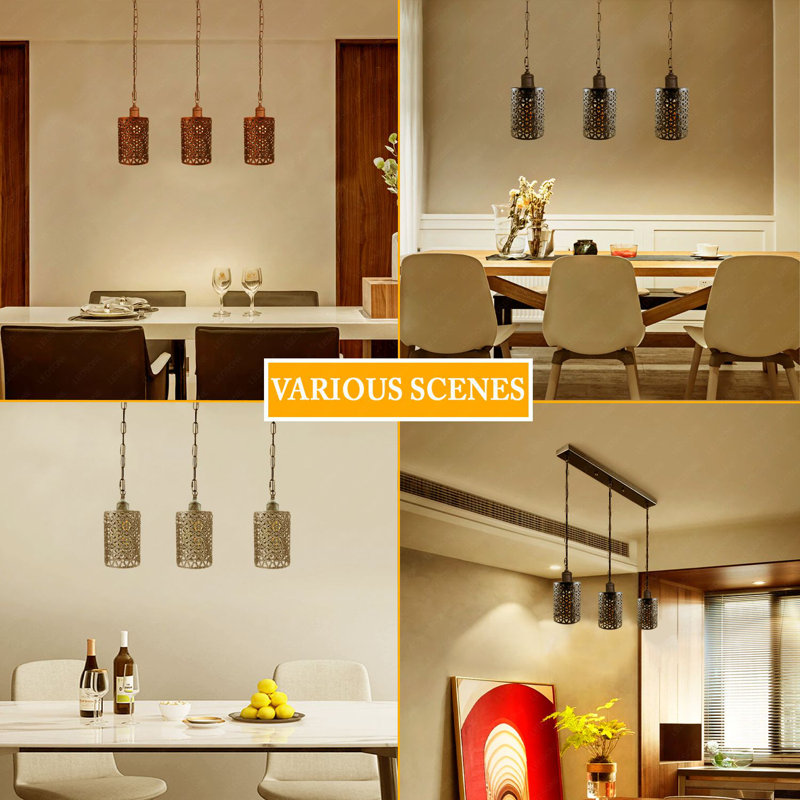 Nayla 3 - Light Kitchen Island Pendant, Yes, White, White