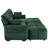Ergonomic Two-Seater Sofa Sectional Sofa with 2 Ottomans-67943345