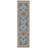 Avery Blue Moroccan Washable Indoor/Outdoor Round Area Rug-997792999
