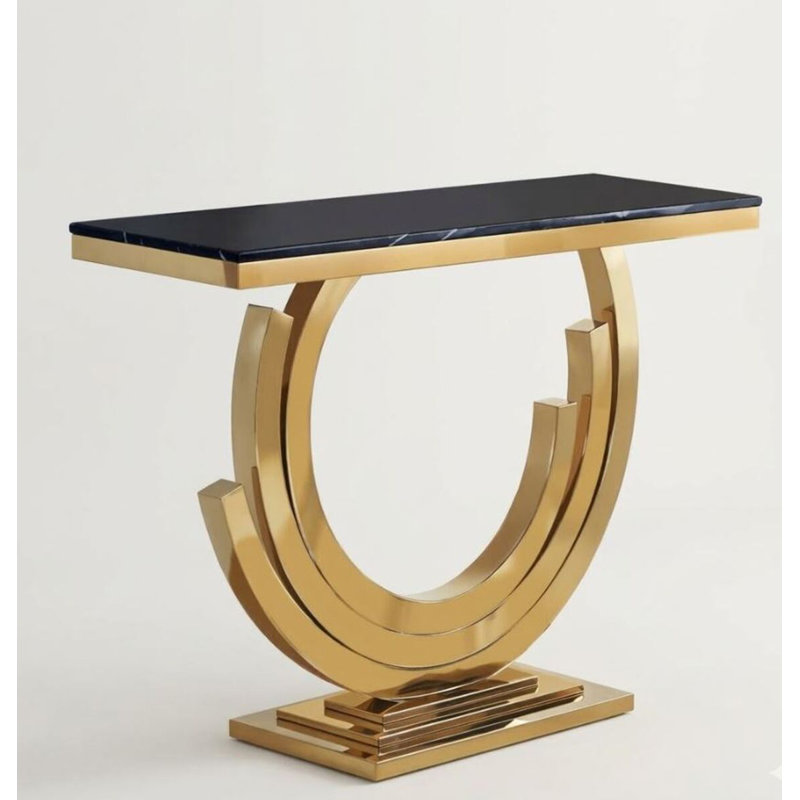 Morata Faux Marble Console Table