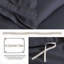 Housse de couette plissée Simply Clean - gris simple-128367416
